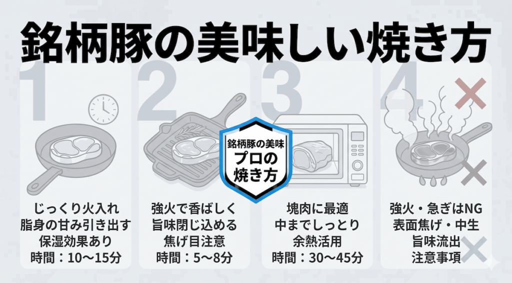 銘柄豚の美味しい焼き方