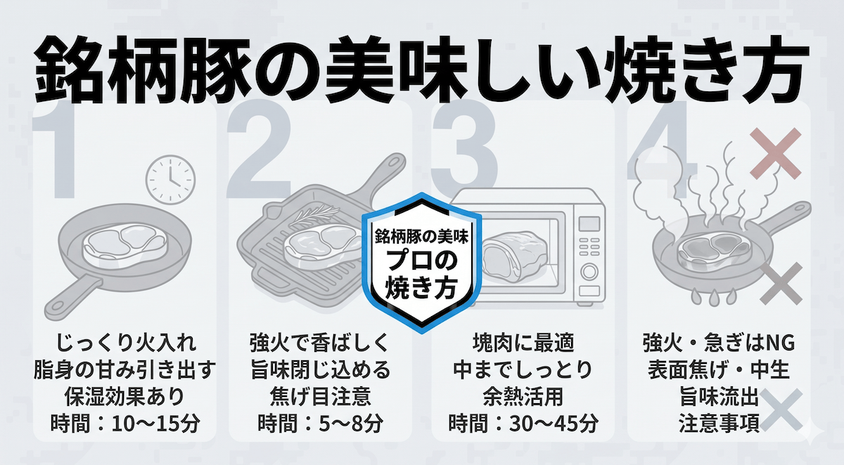 銘柄豚の美味しい焼き方